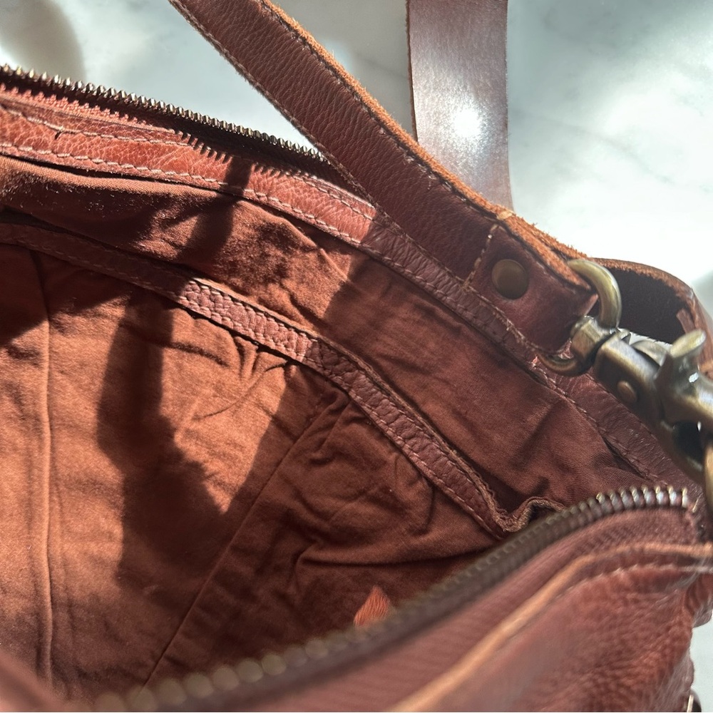 Biba Brown Leather Studded Convertible Crossbody Bag, Bohemian Maximalism - Picture 7 of 13